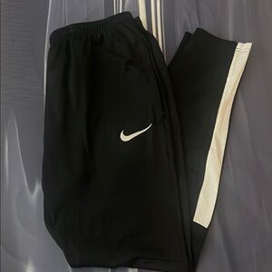 Nike Black and White Sweatpants for Active Comfort